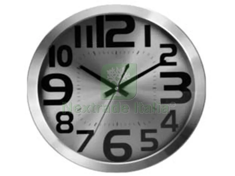 OROLOGIO MURO IN ALLUMINIO 35 CM. — Casalinghi e organizzazione — rif. FERX.FER263184 OROLOGIO MURO IN ALLUMINIO 35 CM. — Casalinghi e organizzazione — rif. FERX.FER263184