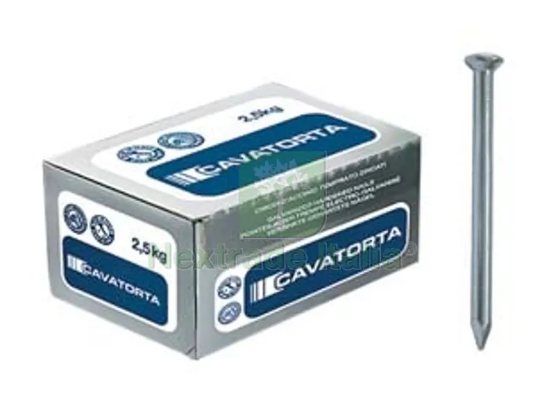 2KG CHIODI ACCIAIO TEMPERATO TESTA BOMBATA ZINCATI -? mm.3,5x60 — Vernici e smalti — rif. FERX.FER263320 2KG CHIODI ACCIAIO TEMPERATO TESTA BOMBATA ZINCATI -? mm.3,5x60 — Vernici e smalti — rif. FERX.FER263320