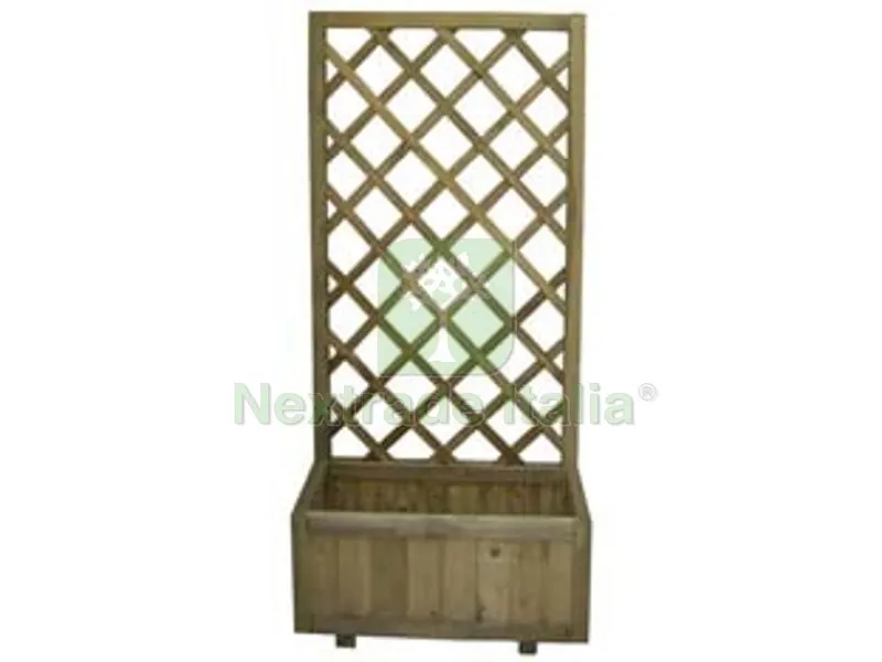 FIORIERA IN PINO IMPREGNATO CON TRALICCIO - cm.30x75x150h. — Recinzioni in legno — rif. FERX.FER263658
