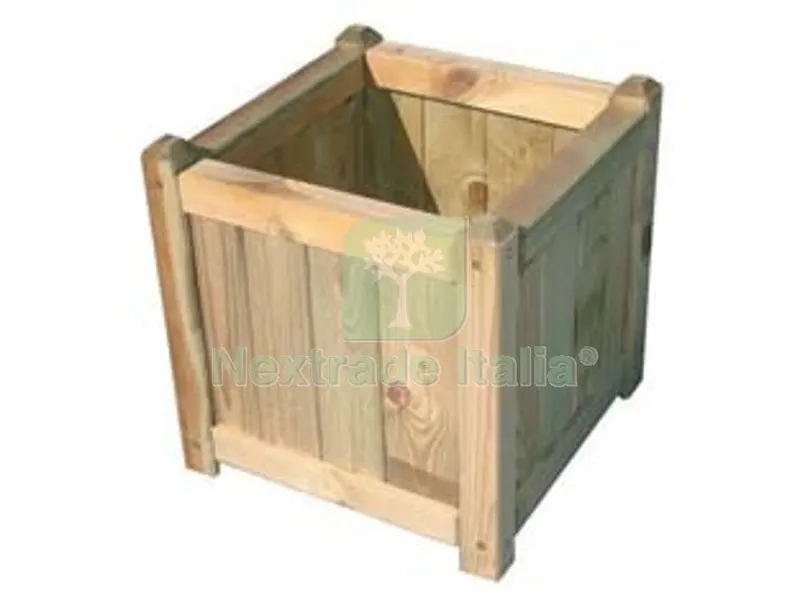 FIORIERA QUADRA IN PINO IMPREGNATO MODELLO CIPRO - cm.40x40h. — Recinzioni in legno — rif. FERX.FER263665
