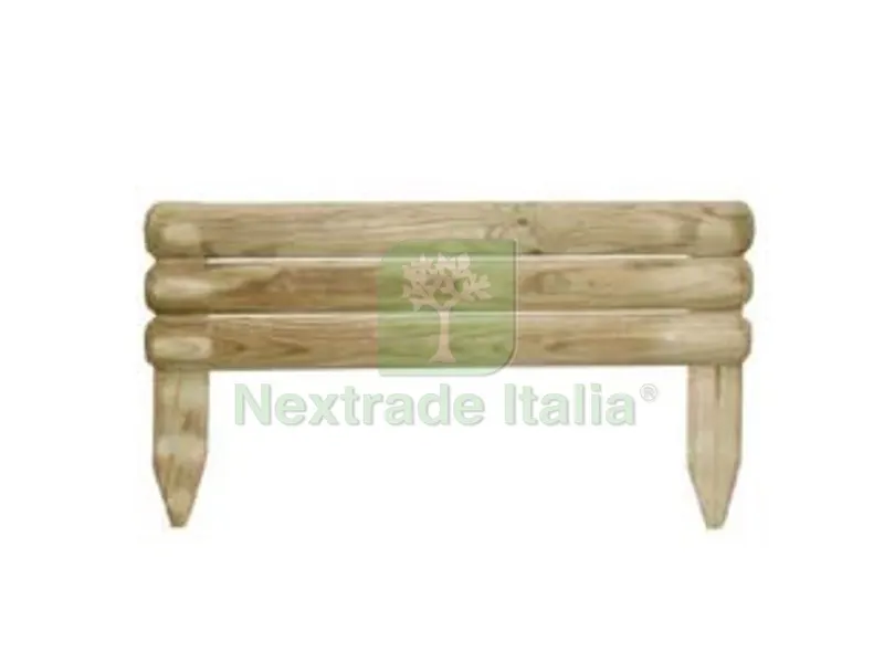 5PZ STECCATO ORIZZONTALE 3 ASSI IN PINO IMPREGNATO — Recinzioni in legno — rif. FERX.FER263689