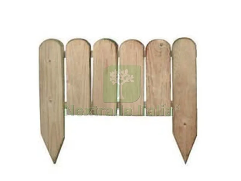 5PZ STECCATO IN PINO IMPREGNATO - cm. 54x25/40h. — Recinzioni in legno — rif. FERX.FER263702