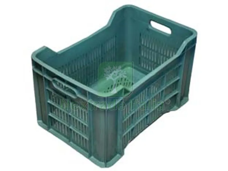 CESTA ORTOFRUTTA TUTTA FORATA VERDE - cm.51x35x31h. (bancale pz 90) — Vasi e fioriere — rif. FERX.FER267427 CESTA ORTOFRUTTA TUTTA FORATA VERDE - cm.51x35x31h. (bancale pz 90) — Vasi e fioriere — rif. FERX.FER267427