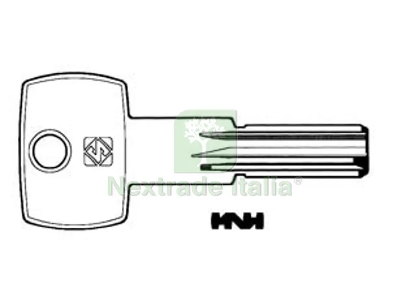 10PZ CHIAVI PUNZONATE PER CILINDRI AGB 6 SPINE AGB9 - AGB9 — Chiavi grezze e duplicati — rif. FERX.FER268905