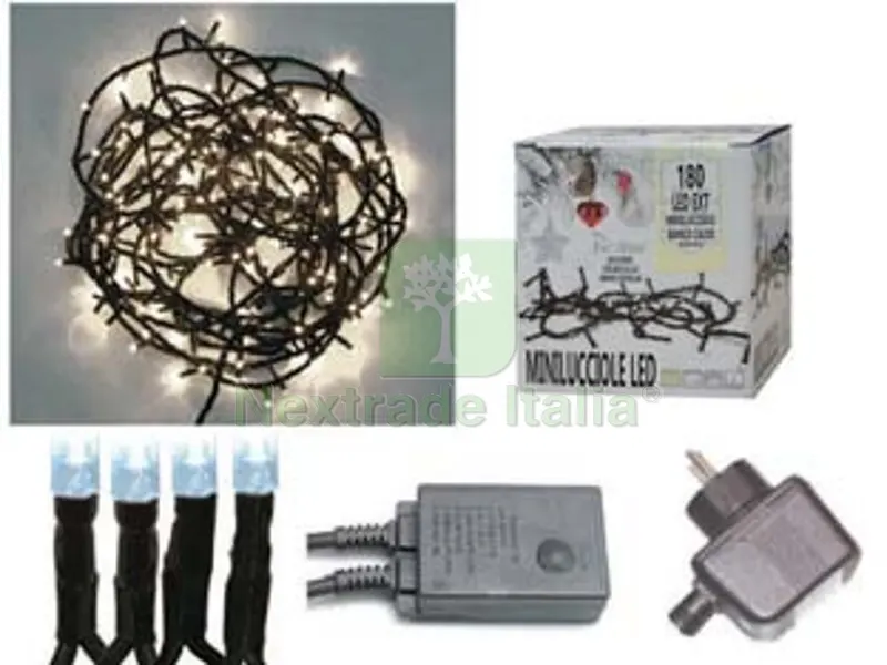 MINILUCCIOLE A LED BIANCO FREDDO PER ESTERNO CON GIOCO LUCI - 300 led - mt.5 + 14,95 — Casalinghi e organizzazione — rif. FERX.FER391276 MINILUCCIOLE A LED BIANCO FREDDO PER ESTERNO CON GIOCO LUCI - 300 led - mt.5 + 14,95 — Casalinghi e organizzazione — rif. FERX.FER391276