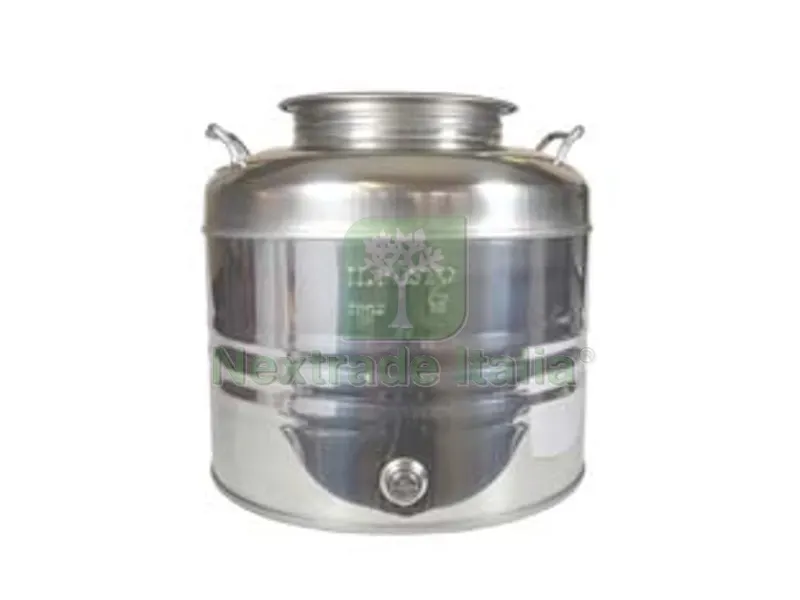 Fusto Inox per Olio Graffato LT.30 - ? mm.310x480h. — Chiodi e graffe — rif. FERX.FER269384 Fusto Inox per Olio Graffato LT.30 - ? mm.310x480h. — Chiodi e graffe — rif. FERX.FER269384