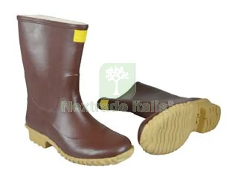 Stivali in Gomma a Tronchetto Calandrato Marrone - n?41 — Calzature antinfortunistiche — rif. FERX.FER269865