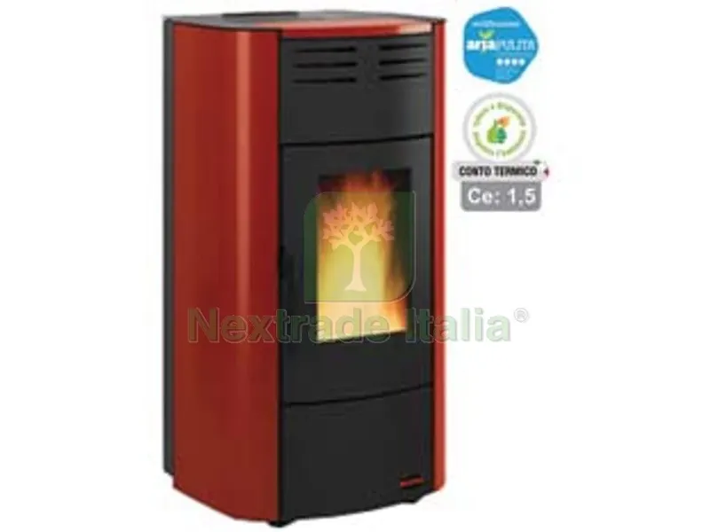 Termostufa a Pellet Raffaella Idro H15 18,8 KW Bordeuax (CON.TERM.) - misure cm.63,3x62,6x117,60h. - peso Kg.214 — Stufe e camini — rif. FERX.FER270144 Termostufa a Pellet Raffaella Idro H15 18,8 KW Bordeuax (CON.TERM.) - misure cm.63,3x62,6x117,60h. - peso Kg.214 — Stufe e camini — rif. FERX.FER270144