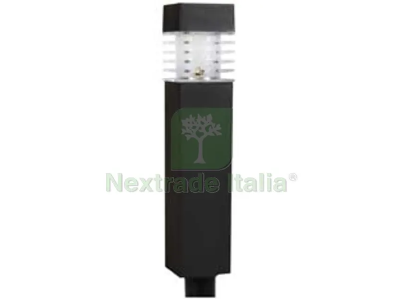 lampada solare plastica quadra - cm.6,5x6,5x30,5h. — Illuminazione — rif. FERX.FER271127