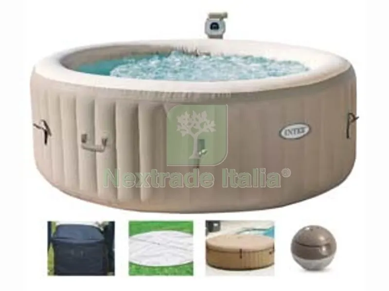 piscina idromassaggio "pure spa bubble massage" rotonda cm.216x71h. - capacit? lt.1098 - peso kg.49,9 (28428) — Tempo libero outdoor — rif. FERX.FER271240 piscina idromassaggio "pure spa bubble massage" rotonda cm.216x71h. - capacit? lt.1098 - peso kg.49,9 (28428) — Tempo libero outdoor — rif. FERX.FER271240