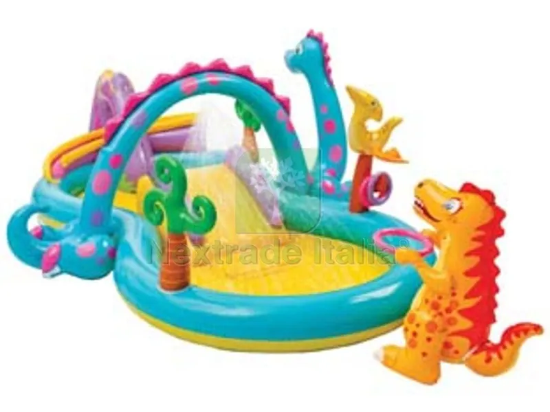 piscina gonfiabile "dinosauri" +3 anni - cm. 302x229x112h. peso kg.8,10 (57135) — Gonfiabili e galleggianti — rif. FERX.FER271530 piscina gonfiabile "dinosauri" +3 anni - cm. 302x229x112h. peso kg.8,10 (57135) — Gonfiabili e galleggianti — rif. FERX.FER271530