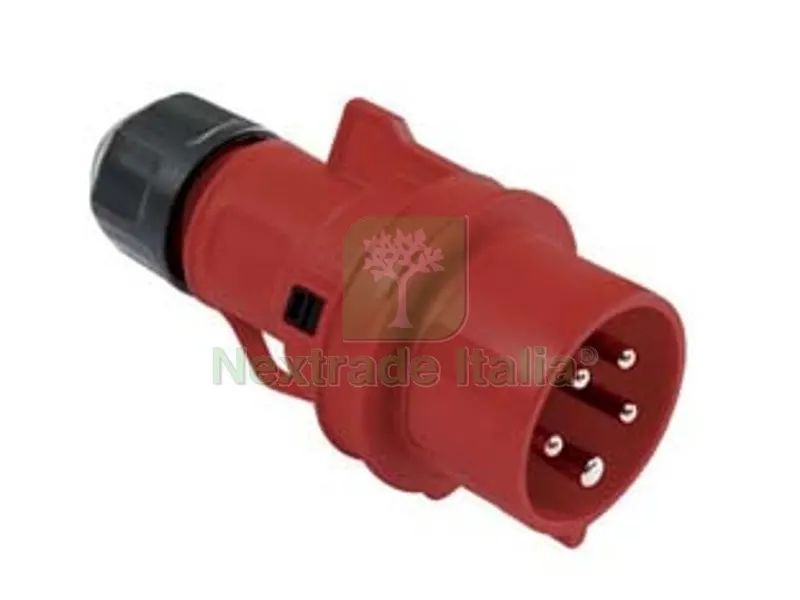 2PZ SPINA INDUSTRIALE VOLANTE BLU 3P+E CEE IP44 -16A colore rosso — Interruttori e prese — rif. FERX.FER271790 2PZ SPINA INDUSTRIALE VOLANTE BLU 3P+E CEE IP44 -16A colore rosso — Interruttori e prese — rif. FERX.FER271790