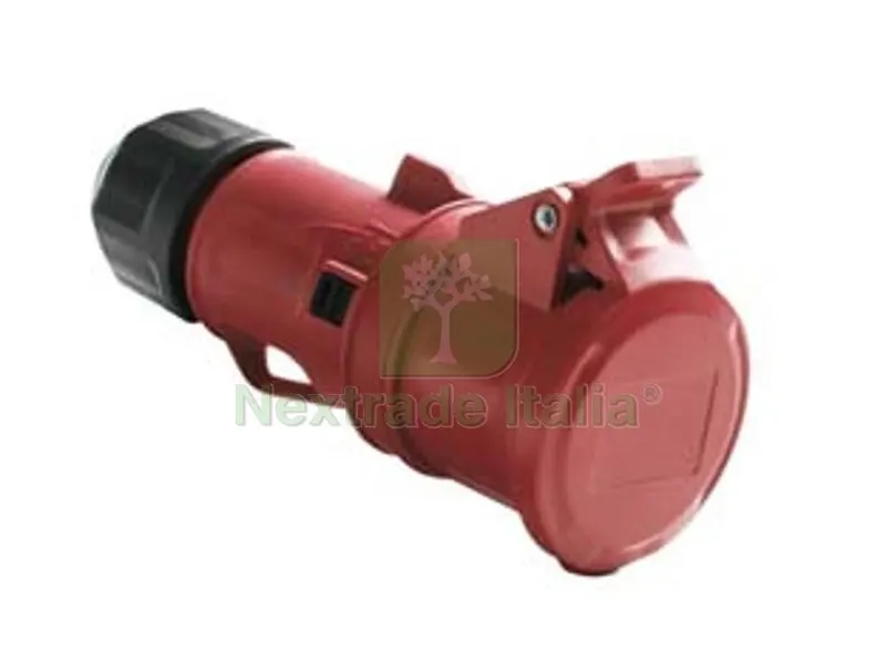 Presa Industriale Volante Rossa 3P+T CEE IP44 -16A colore rosso — Interruttori e prese — rif. FERX.FER271844
