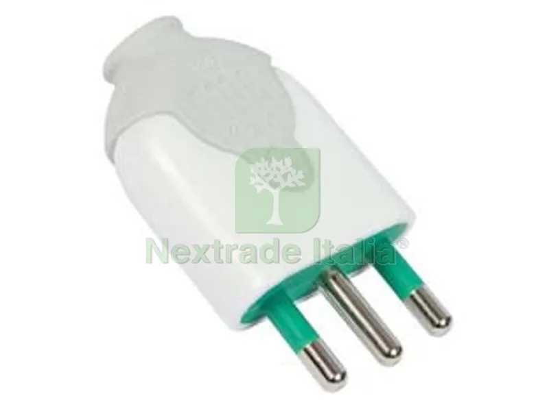 10PZ SPINA DRITTA 2 POLI + TERRA 16A BIANCA - bianca 80020 — Interruttori e prese — rif. FERX.FER272643