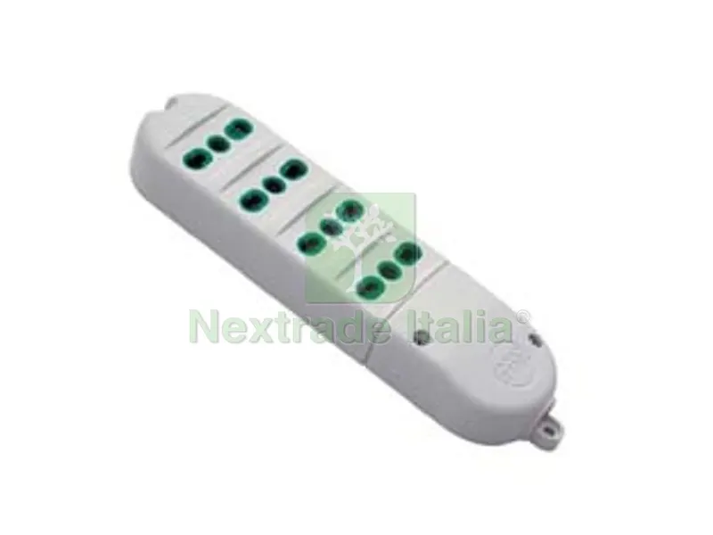 MULTIPRESA 4 POSTI BIPASSO SENZA CAVO - bianca 41022 — Interruttori e prese — rif. FERX.FER272810