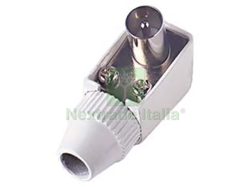 10PZ SPINA COASSIALE TV A SQUADRA MM.9,5 - bianca 32040 — Interruttori e prese — rif. FERX.FER273060 10PZ SPINA COASSIALE TV A SQUADRA MM.9,5 - bianca 32040 — Interruttori e prese — rif. FERX.FER273060