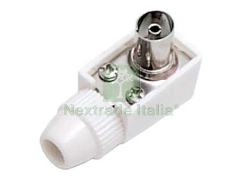 10PZ PRESA COASSIALE TV A SQUADRA MM.9,5 - bianca 32050 — Interruttori e prese — rif. FERX.FER273077 10PZ PRESA COASSIALE TV A SQUADRA MM.9,5 - bianca 32050 — Interruttori e prese — rif. FERX.FER273077