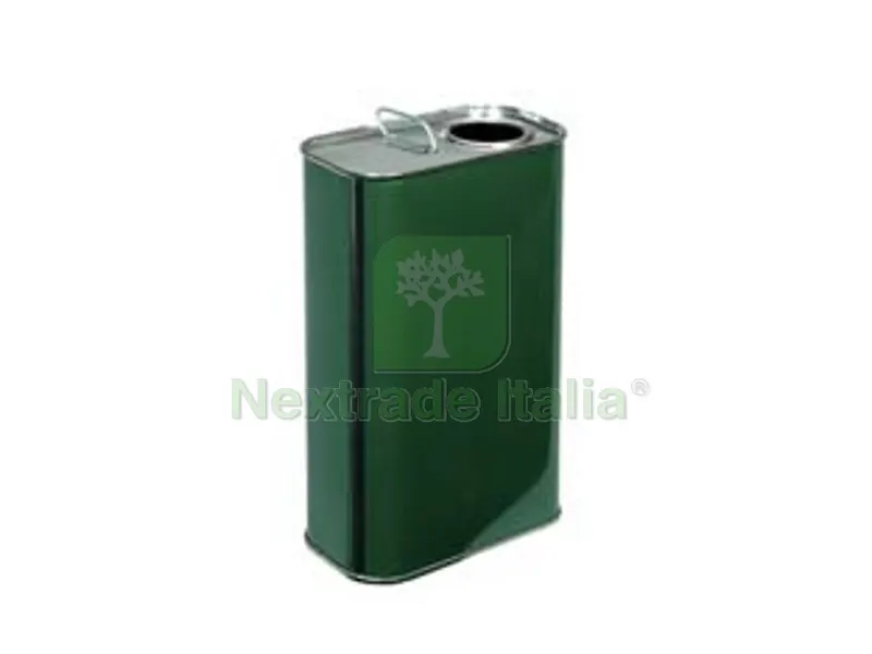 10PZ LATTINA PER OLIO RETTANGOLARE VERDE LT.2 - lt.2 - cm.14,7x9x20h. (bancale pz.480) — Accessori bagno — rif. FERX.FER274111