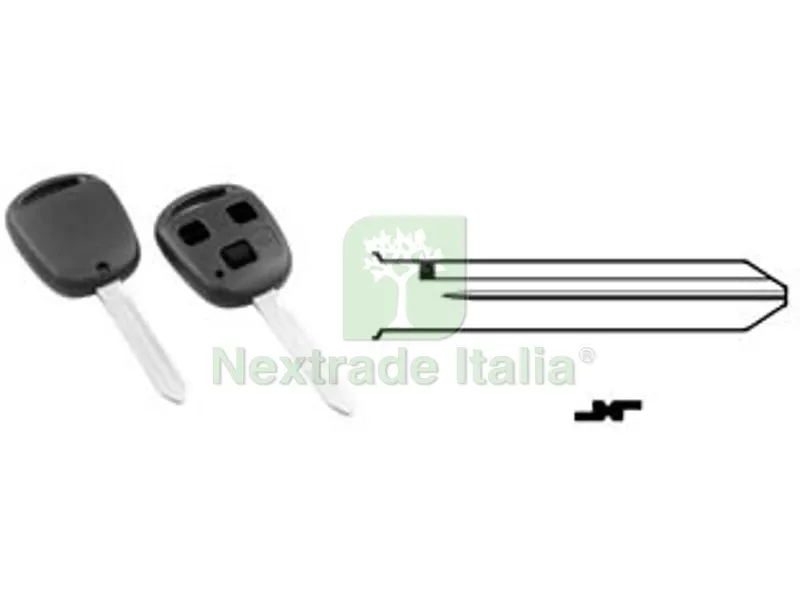Cover Chiavi per Auto Toyota TOY47BRS8 - TOY47BRS8 - 3 bottoni — Ferramenta porte e finestre — rif. FERX.FER275644