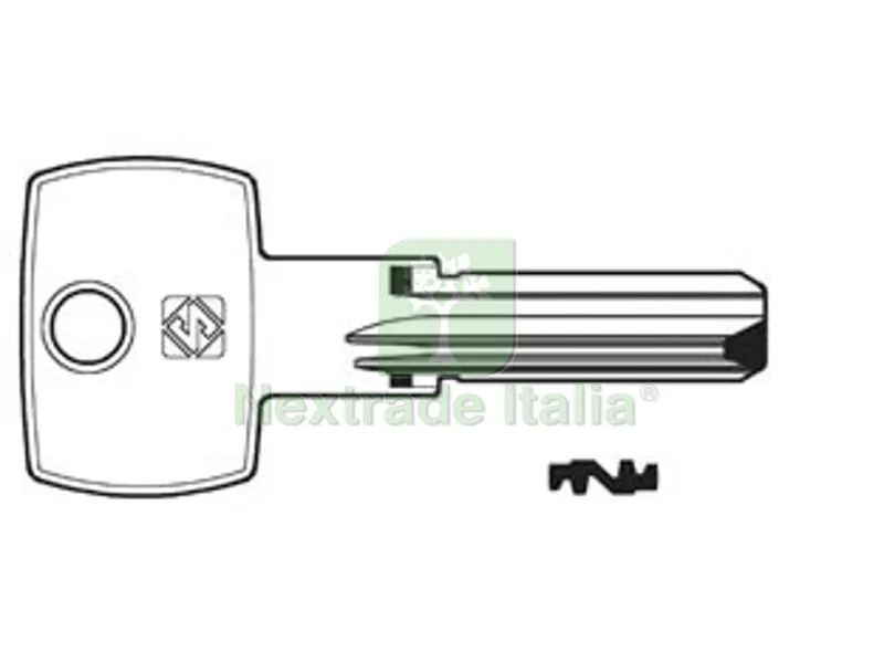 5PZ Chiavi Punzonate per Cilindri Gevy 5 Spine GVY1R - GVY1R — Chiavi grezze e duplicati — rif. FERX.FER275804