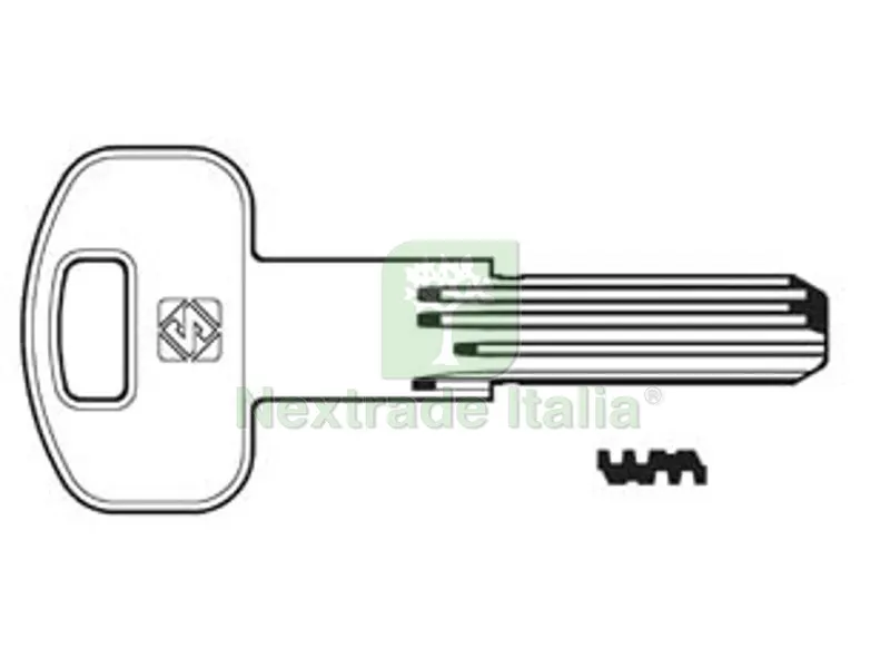 5PZ CHIAVI PUNZONATE PER CILINDRI SECUREMME 10 SPINE SCM2 - SCM2 — Chiavi grezze e duplicati — rif. FERX.FER275859