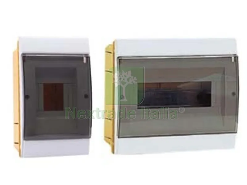 Centralino da Incasso con Sportello Fume' IP40 "serie Arredo" - mm.120x22x200h per 2/4 modui - 16W (970.04.B) — Canaline e centralini — rif. FERX.FER17053 Centralino da Incasso con Sportello Fume' IP40 "serie Arredo" - mm.120x22x200h per 2/4 modui - 16W (970.04.B) — Canaline e centralini — rif. FERX.FER17053