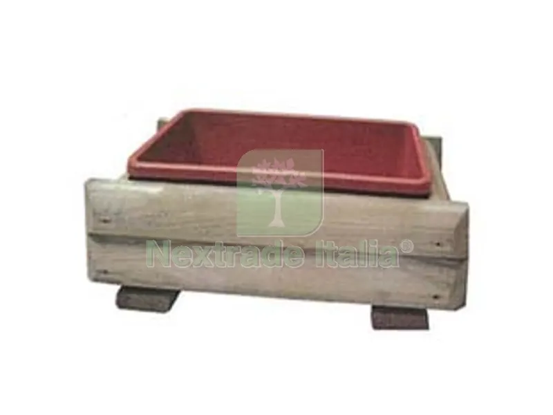 PORTACASSETTA IN PINO IMPREGNATO - cm.68x25x20h. per vaso cm.60 — Recinzioni in legno — rif. FERX.FER277143