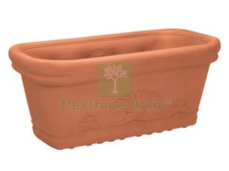 FIORIERA FLORA FESTONATA - 60, cm.60x30 h.28 — Vasi e fioriere — rif. FERX.FER278997