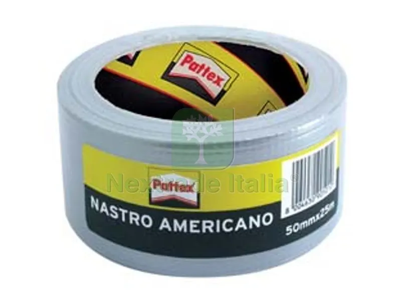 12PZ PATTEX NASTRO AMERICANO GRIGIO - mm.50h. in rotoli da mt.25 — Nastri e mascherature — rif. FERX.FER279833