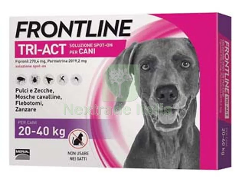 tri-act spot-on per cani "l" - in confezione da 3 pipette — Cani — rif. FERX.FER280853