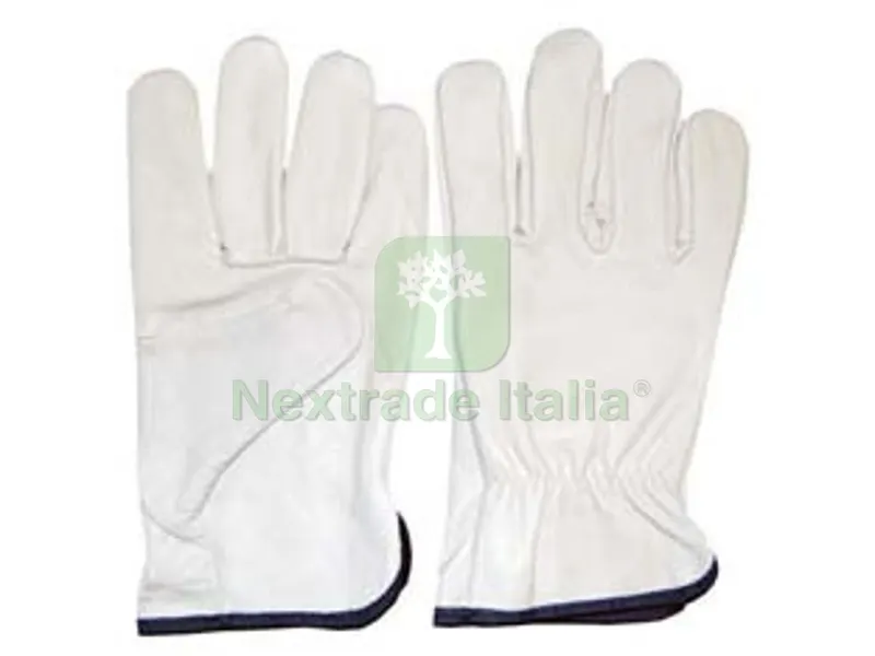 12PAIA GUANTI DA LAVORO IN PELLE BOVINA BIANCO tg.10 guanto con elastico stringipolso interno orlato impieghi: industria meccanica, impiantistica, manutenzione in genere — Guanti da lavoro — rif. FERX.FER281089 12PAIA GUANTI DA LAVORO IN PELLE BOVINA BIANCO tg.10 guanto con elastico stringipolso interno orlato impieghi: industria meccanica, impiantistica, manutenzione in genere — Guanti da lavoro — rif. FERX.FER281089