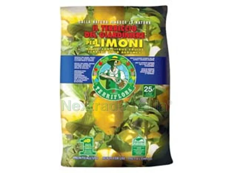 TERRICCIO DEL GIARDINIERE PER LIMONI LT.25 — Protezione piante e sementi — rif. FERX.FER281522 TERRICCIO DEL GIARDINIERE PER LIMONI LT.25 — Protezione piante e sementi — rif. FERX.FER281522
