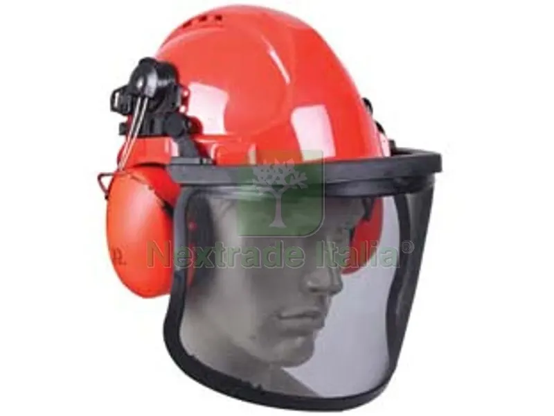 ELMETTO PROTETTIVO CON CUFFIE E VISIERA — Protezioni corpo — rif. FERX.FER281676 ELMETTO PROTETTIVO CON CUFFIE E VISIERA — Protezioni corpo — rif. FERX.FER281676