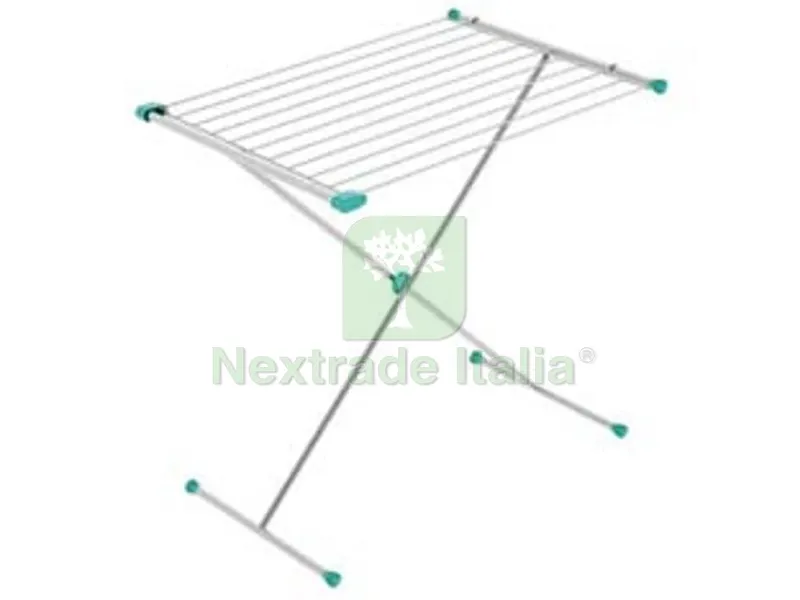 Stendibiancheria "gazzella 10" Acciaio Verniciato MT.10 - cm.120x56 — Stendibiancheria e bucato — rif. FERX.FER283151 Stendibiancheria "gazzella 10" Acciaio Verniciato MT.10 - cm.120x56 — Stendibiancheria e bucato — rif. FERX.FER283151
