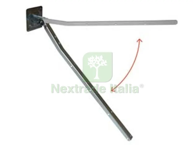STENDIBIANCHERIA PIEGHEVOLE DA MURO IN ACCIAIO ZINCATO - cm.58x3x1,5 — Stendibiancheria e bucato — rif. FERX.FER284523