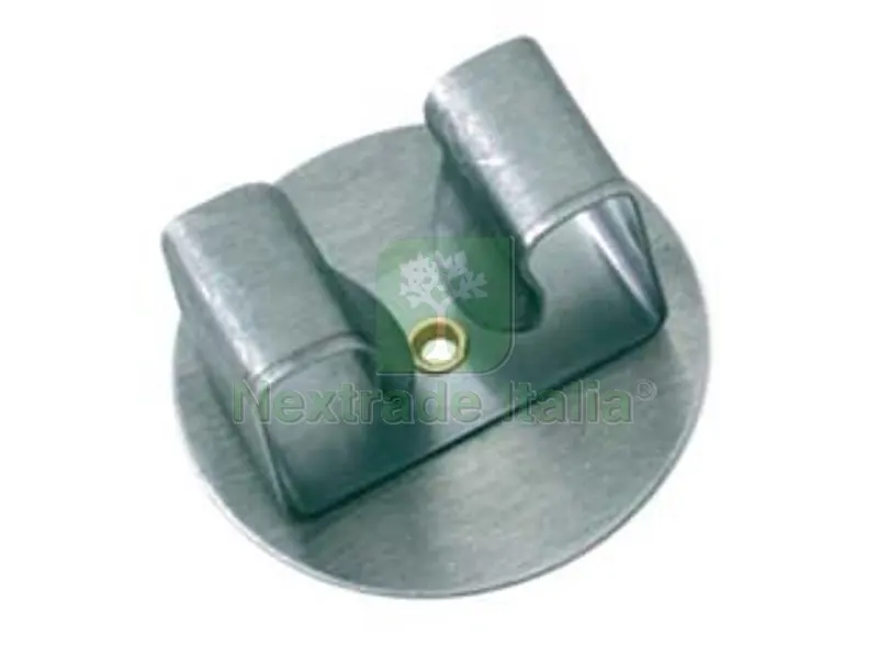 5PZ Gancio Appendiscopa 1 Posto Acciaio Inox con Tondo — Casalinghi e organizzazione — rif. FERX.FER284554