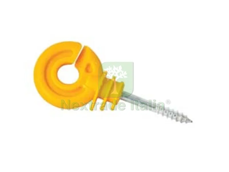 25PZ Isolatore Elettrorecinzione AD Anello con Vite per Legno - vite zincata mm.37 — Reti e recinzioni — rif. FERX.FER284608 25PZ Isolatore Elettrorecinzione AD Anello con Vite per Legno - vite zincata mm.37 — Reti e recinzioni — rif. FERX.FER284608