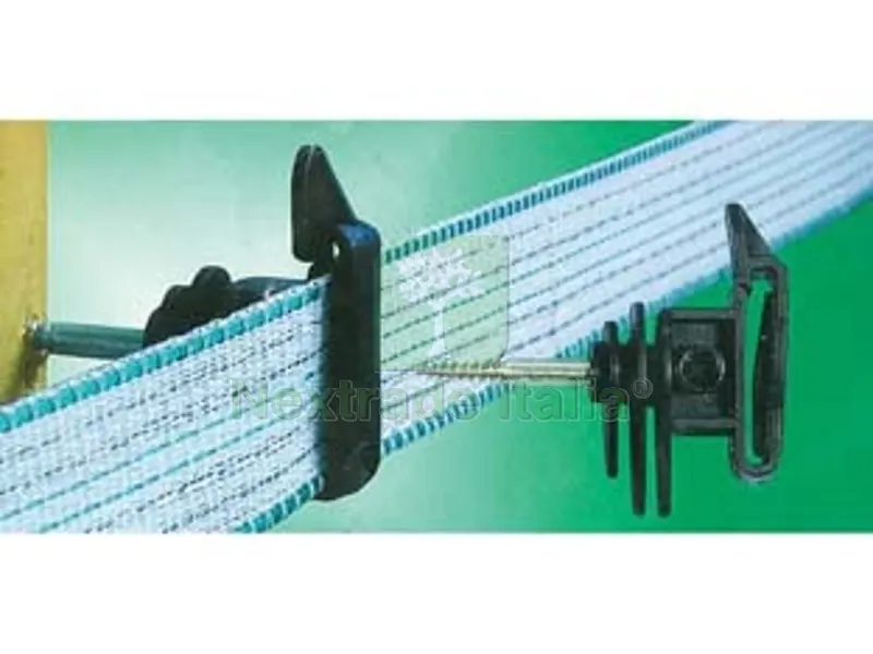 25PZ ISOLATORE ELETTRORECINZIONE CON VITE LEGNO PER FETTUCCIA — Reti e recinzioni — rif. FERX.FER284622