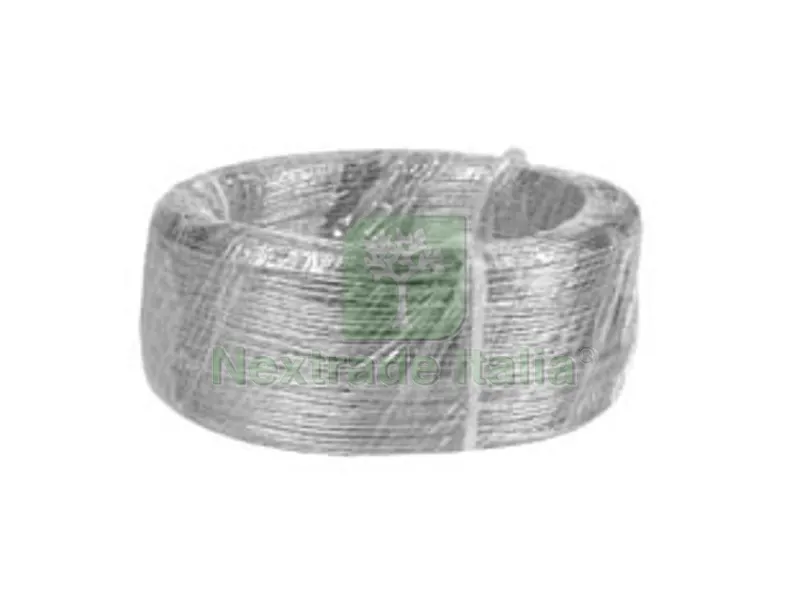 CAVETTO METALLICO ZINCATO PER ELETTRORECINZIONE - ? mm.1,5 - mt.200 — Reti e recinzioni — rif. FERX.FER284660 CAVETTO METALLICO ZINCATO PER ELETTRORECINZIONE - ? mm.1,5 - mt.200 — Reti e recinzioni — rif. FERX.FER284660