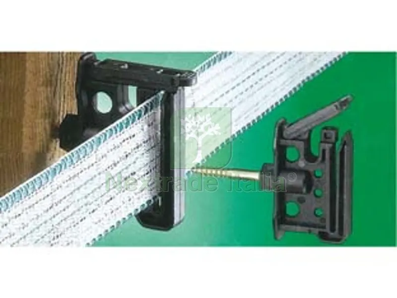 25PZ Isolatore Elettrorecinzione a Clip Maxi Tape — Reti e recinzioni — rif. FERX.FER284868 25PZ Isolatore Elettrorecinzione a Clip Maxi Tape — Reti e recinzioni — rif. FERX.FER284868