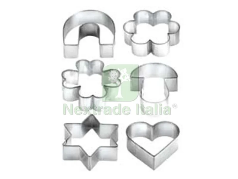 3PZ Set 6 Tagliabiscotti in Anello "delicia" - ? cm.5 — Casalinghi e organizzazione — rif. FERX.FER285667