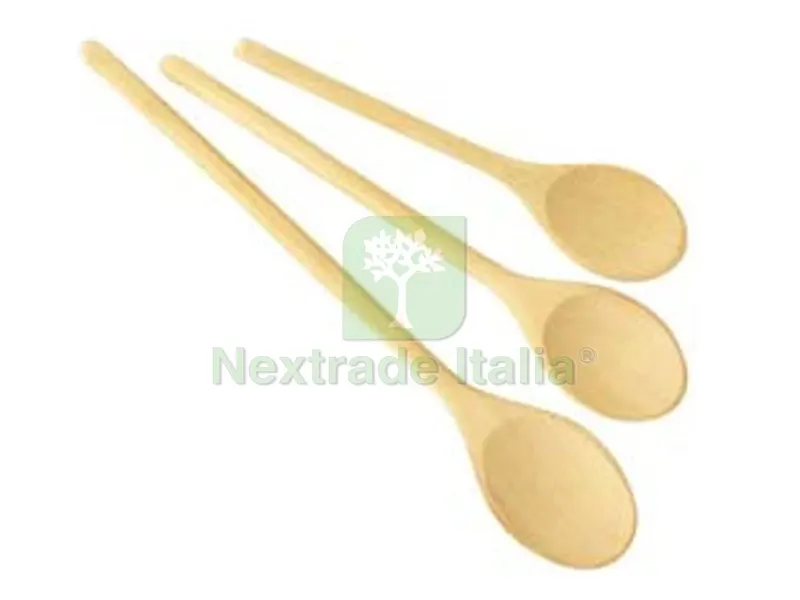 3PZ Cucchiai Ovali "woody" - pz.3 cm.20, 25, 30 — Casalinghi e organizzazione — rif. FERX.FER285803