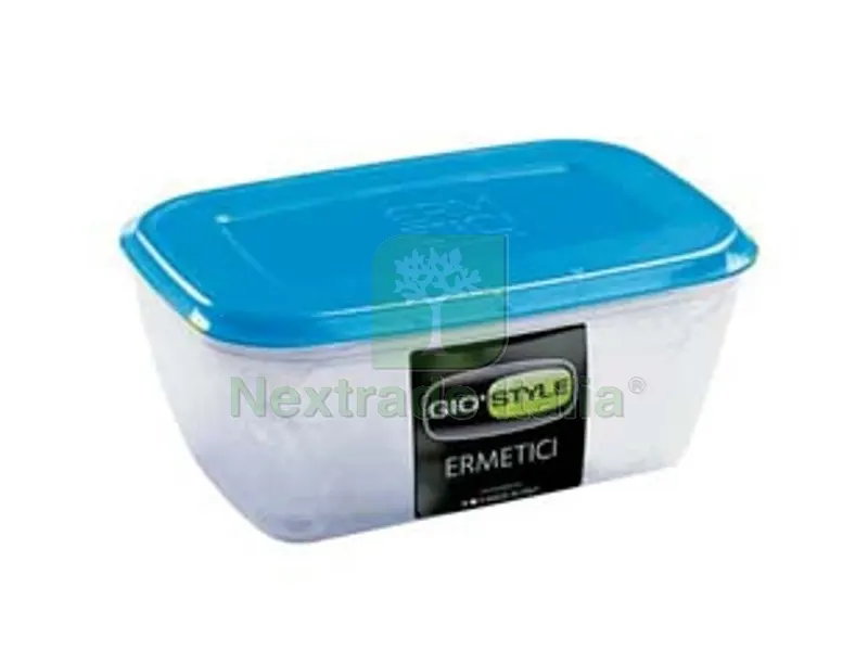 4PZ contenitori ermetici rettangolari per alimenti in plastica - lt.3,00 - cm.26x18x12h — Lime e raspe — rif. FERX.FER286442