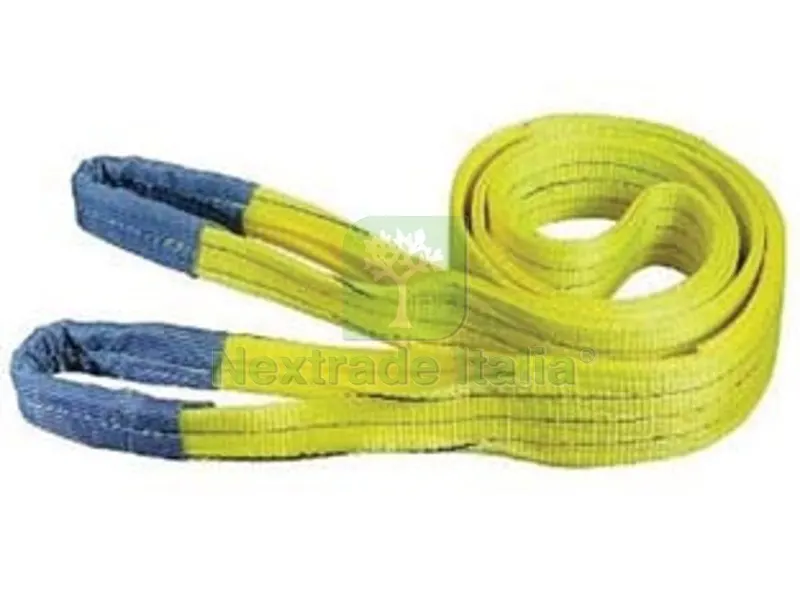 Cinghia di Sollevamento con Fascia a Doppio Strato MM.100 - mt.2 x mm100h. - portata Kg.3000 colore giallo — Funi, golfari e accessori sollevamento — rif. FERX.FER286725 Cinghia di Sollevamento con Fascia a Doppio Strato MM.100 - mt.2 x mm100h. - portata Kg.3000 colore giallo — Funi, golfari e accessori sollevamento — rif. FERX.FER286725