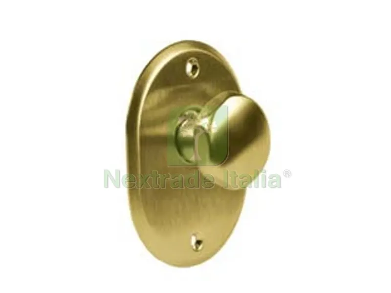 Mostrina Ovale con Pomolo in Ottone Lucido - mm.70x90h. sp. mm.4 - pomolo mm.35 — Maniglie e pomelli — rif. FERX.FER286909 Mostrina Ovale con Pomolo in Ottone Lucido - mm.70x90h. sp. mm.4 - pomolo mm.35 — Maniglie e pomelli — rif. FERX.FER286909
