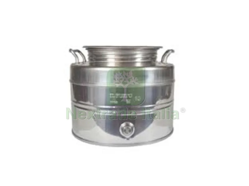 Fusto Inox per Olio Graffato LT.10 - ? mm.310x240h. — Chiodi e graffe — rif. FERX.FER286916 Fusto Inox per Olio Graffato LT.10 - ? mm.310x240h. — Chiodi e graffe — rif. FERX.FER286916