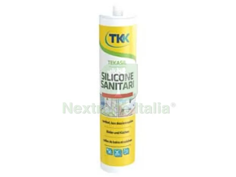 4PZ SILICONE ACETICO SANITARI TEKASIL SANITAR ACETAT - ml.280 bianco — Adesivi e sigillanti — rif. FERX.FER290555 4PZ SILICONE ACETICO SANITARI TEKASIL SANITAR ACETAT - ml.280 bianco — Adesivi e sigillanti — rif. FERX.FER290555