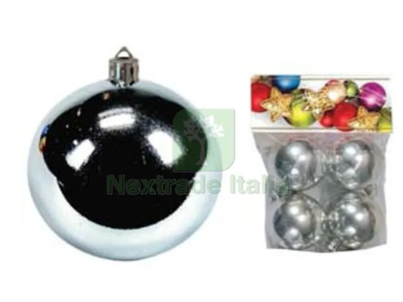 Sfere Lisce Colore Argento - mm.55 in confezione da 4 pezzi — Casalinghi e organizzazione — rif. FERX.FER290999