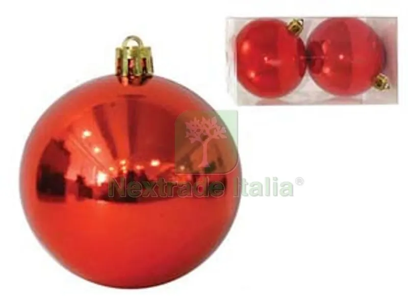 Sfere Lisce Colore Rosso - mm.80 box pz.2 — Casalinghi e organizzazione — rif. FERX.FER291040