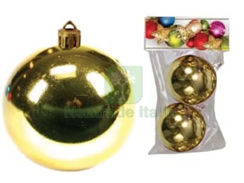 SFERE LISCE COLORE ORO - mm.80 in confezione da pz.2 — Casalinghi e organizzazione — rif. FERX.FER291064